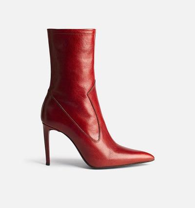 Ami Paris 9 Cm Heel Women's Boots Red | ami-NZ411