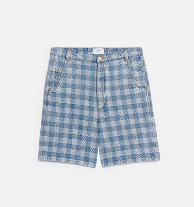 Ami Paris Alex Fit Men's Denim Blue | ami-NZ473