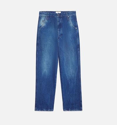 Ami Paris Alex Fit Men's Jeans Blue | ami-NZ391