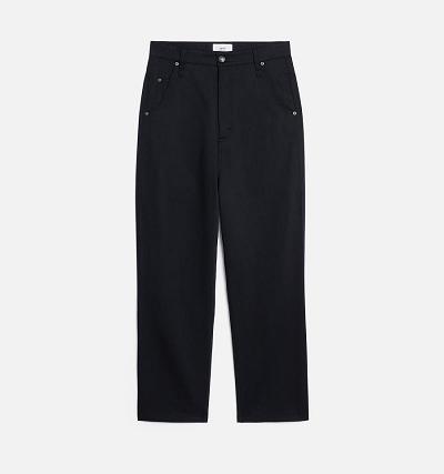 Ami Paris Alex Fit Men's Pants Black | ami-NZ595