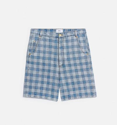 Ami Paris Alex Fit Men's Shorts Blue | ami-NZ457