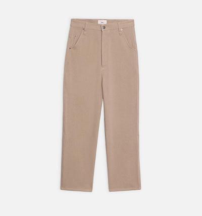 Ami Paris Alex Fit Men's Shorts Khaki | ami-NZ196