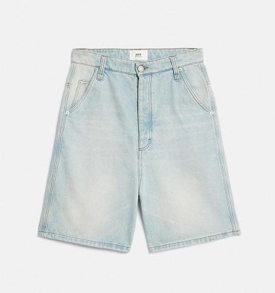 Ami Paris Alex Fit denim Men's Denim Light Blue | ami-NZ453