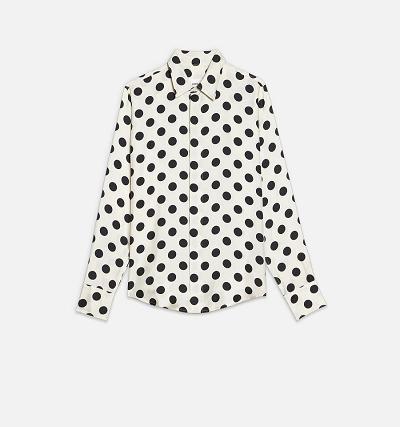 Ami Paris Ami Fit Women's Shirts White / Navy | ami-NZ228