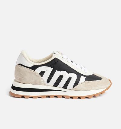 Ami Paris Ami Rush Men's Sneakers Beige / Black | ami-NZ167