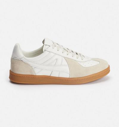 Ami Paris Ami Tennis Men's Sneakers Beige | ami-NZ245