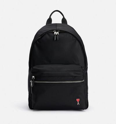 Ami Paris Ami de Coeur Backpacks Black | ami-NZ549