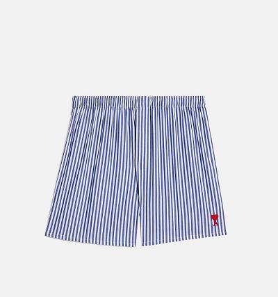 Ami Paris Ami de Coeur Boxer Men's Underwear Navy | ami-NZ285