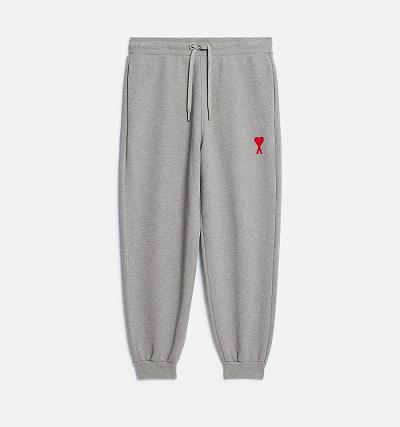 Ami Paris Ami de Coeur Track Women's Pants Grey | ami-NZ291