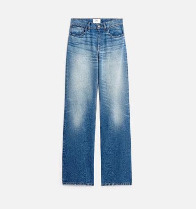 Ami Paris Boyfriend Fit Women's Denim Blue | ami-NZ231