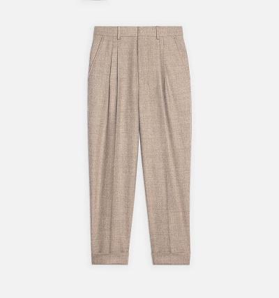 Ami Paris Carrot Fit Women's Suits Khaki | ami-NZ300