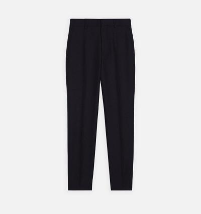 Ami Paris Cigarette Fit Women's Pants Black | ami-NZ165