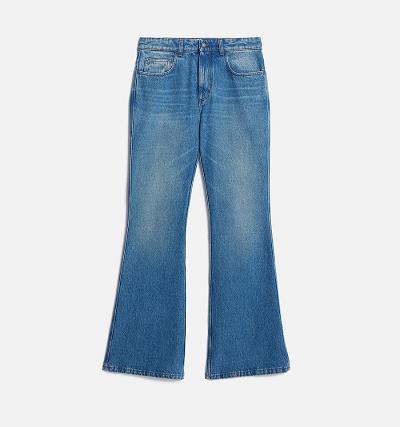 Ami Paris Flare Fit Men's Jeans Blue | ami-NZ297