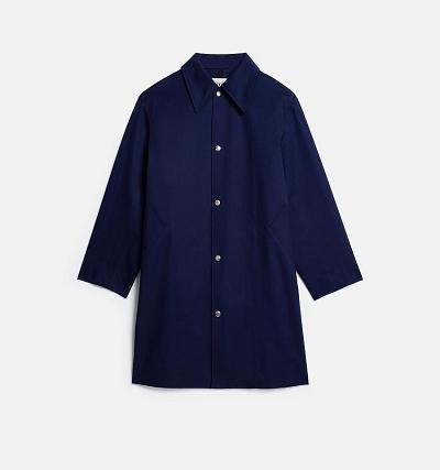 Ami Paris Mac Men's Coats Navy | ami-NZ155