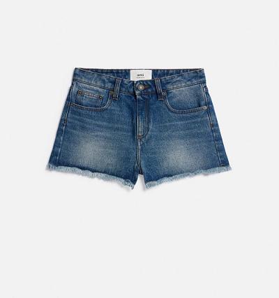 Ami Paris Mini Women's Denim Blue | ami-NZ461