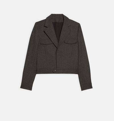 Ami Paris Short Women's Jackets Brown | ami-NZ611