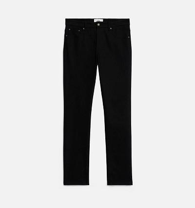 Ami Paris Slim Fit Men's Denim Black | ami-NZ127