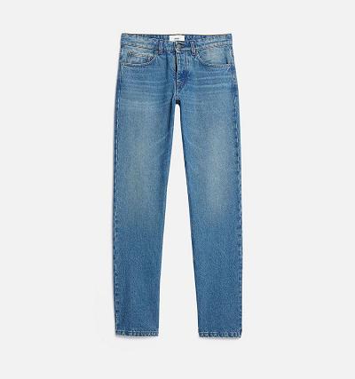 Ami Paris Tapered Fit Men's Jeans Blue | ami-NZ601