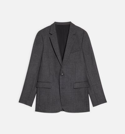 Ami Paris Two Buttons Men's Suits Dark Grey | ami-NZ498